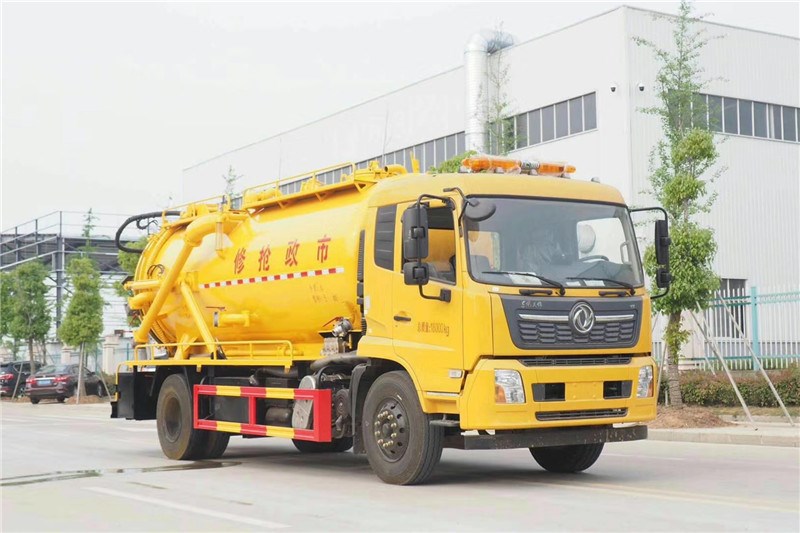 國(guó)六東風(fēng)天錦一體式14方 清洗吸污車(chē)